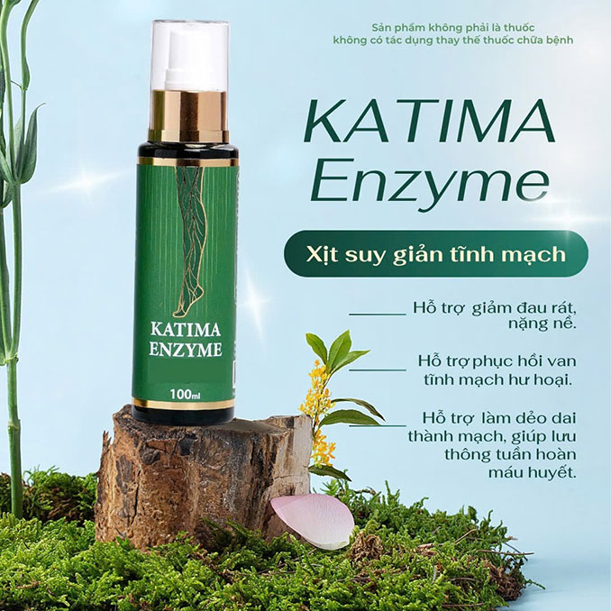 Xịt giãn tĩnh mạch Katima Enzyme – Giải pháp tự nhiên cho đôi chân khỏe đẹp